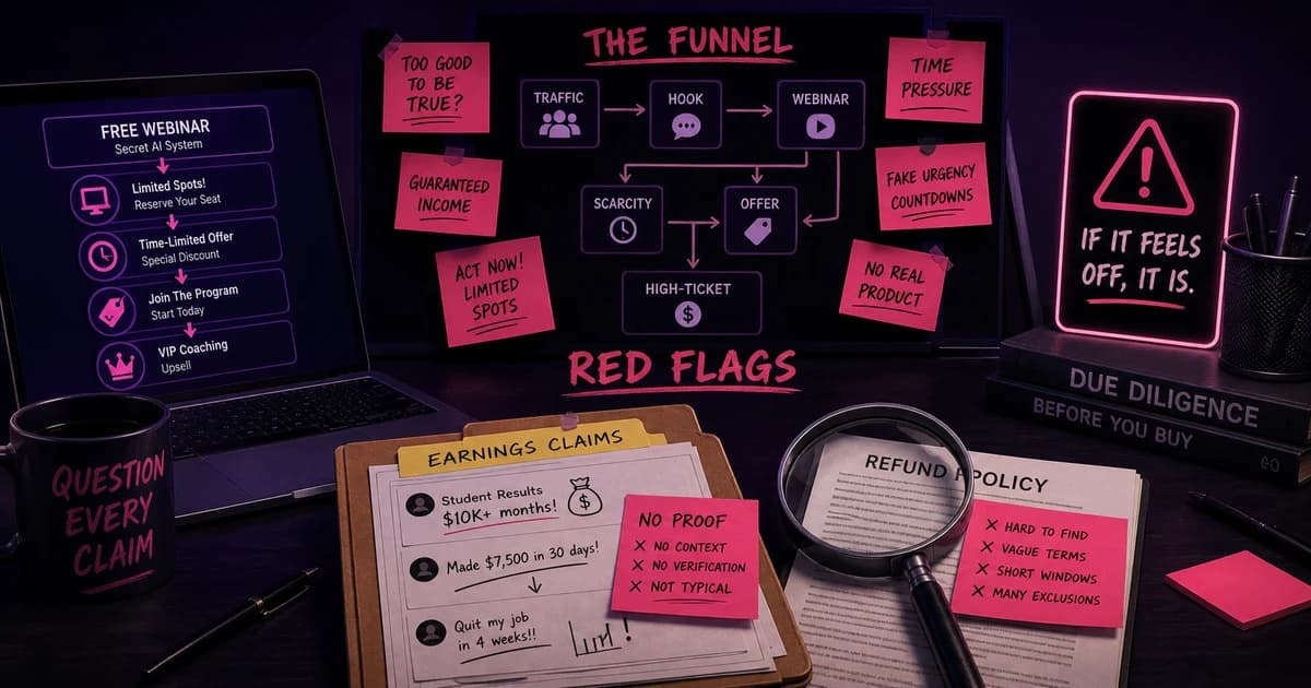 AI business opportunity scams: FTC red flags before you join the next coaching call
