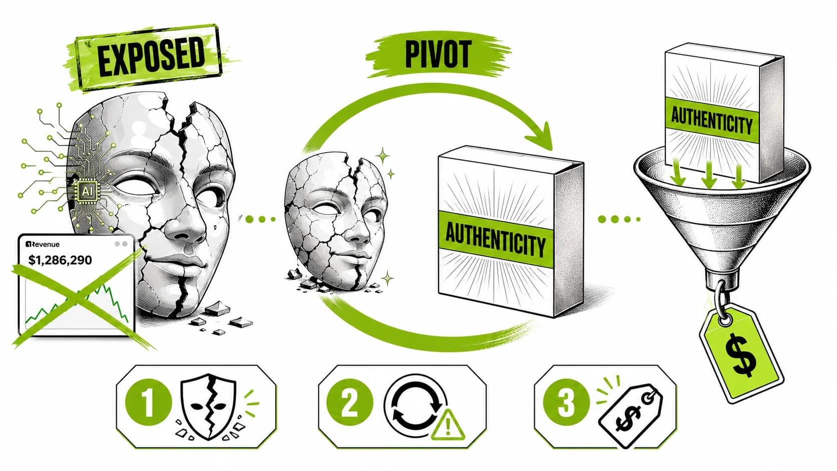 The 'AI-Powered' Founder's 'Authenticity' Pivot: How 2026's Exposed Gurus Are Now Selling Vulnerability as a Product