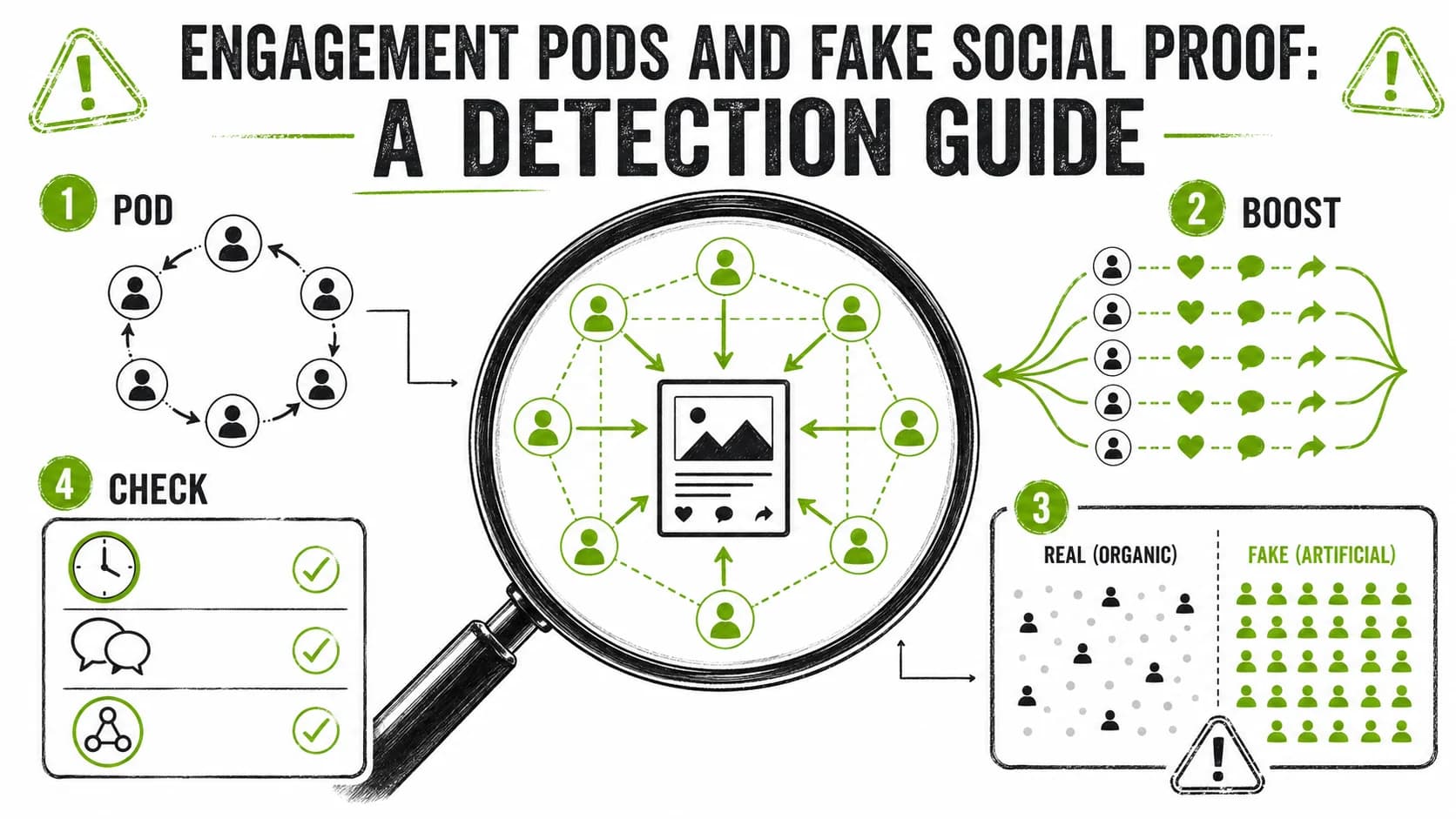 Engagement Pods and Fake Social Proof: A Detection Guide
