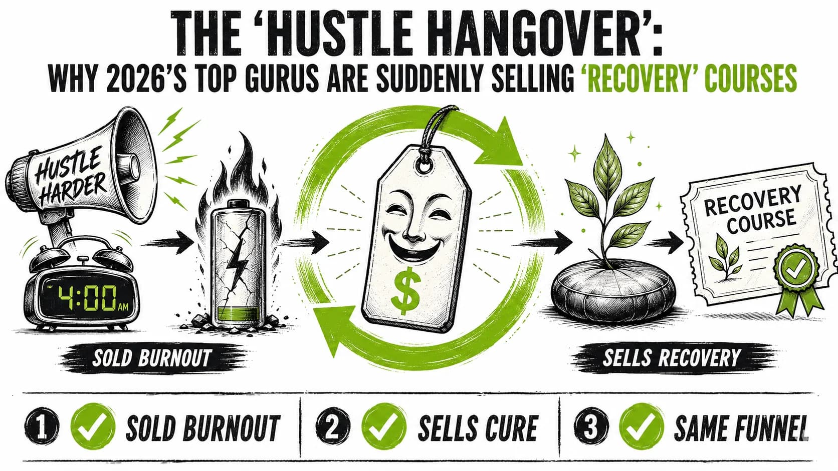 The 'Hustle Hangover': Why 2026's Top Gurus Are Suddenly Selling 'Recovery' Courses