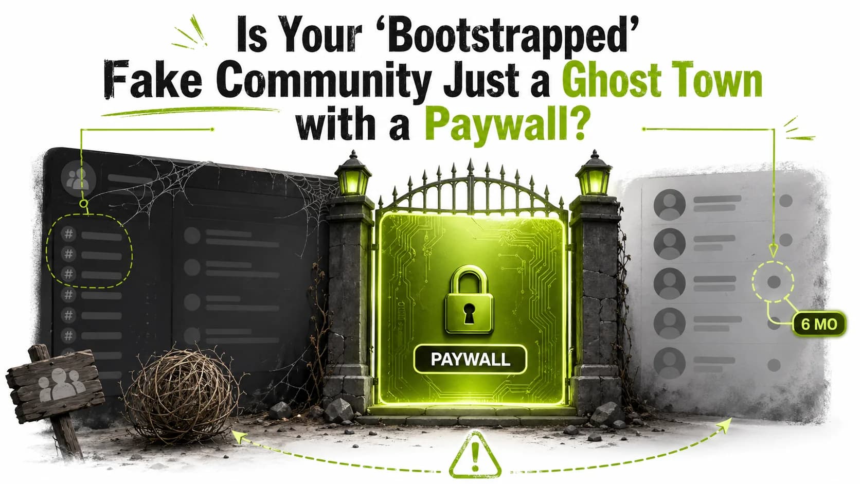 Is Your 'Bootstrapped' Fake Community Just a Ghost Town with a Paywall?