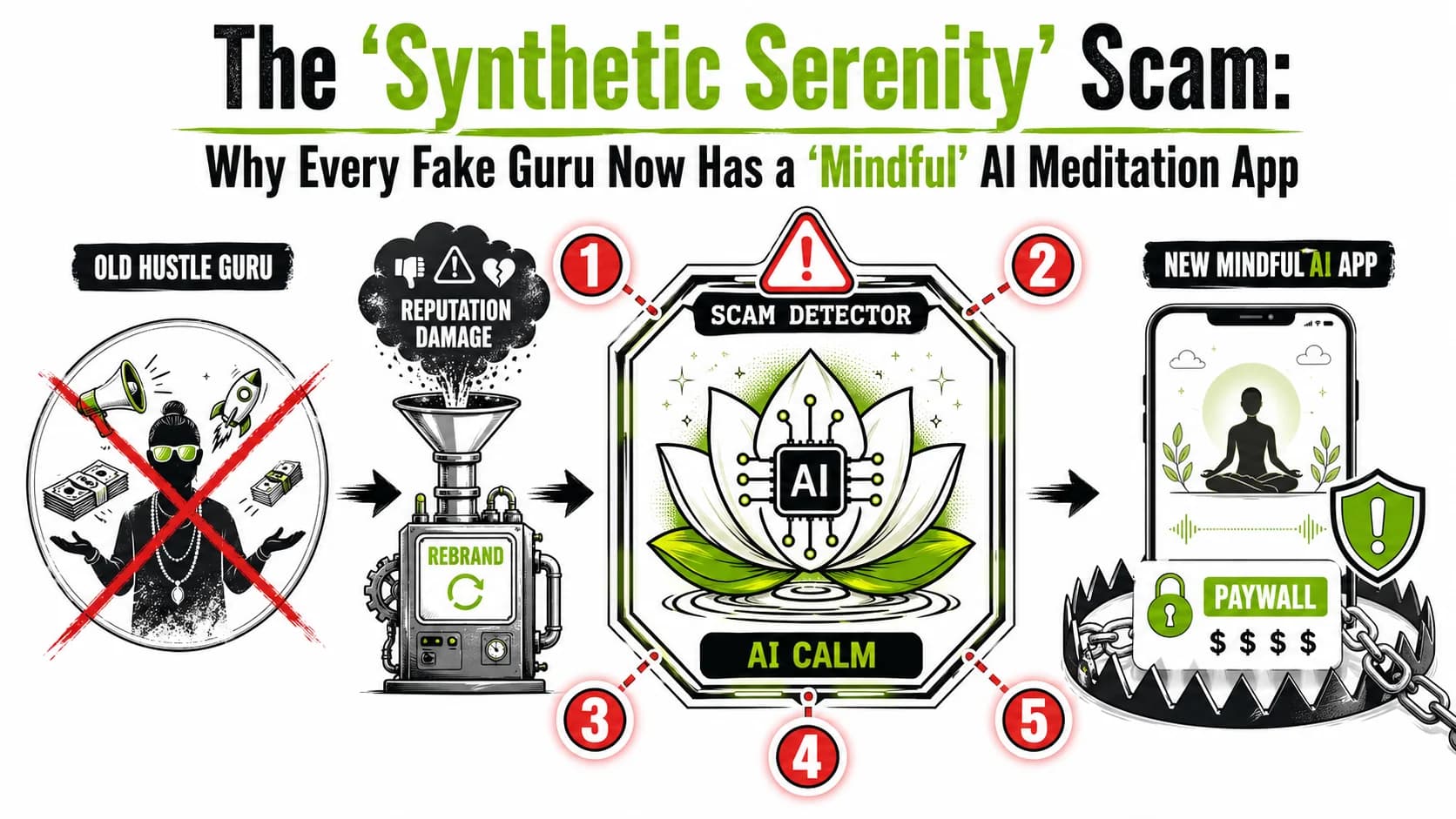 The 'Synthetic Serenity' Scam: Why Every Fake Guru Now Has a 'Mindful' AI Meditation App