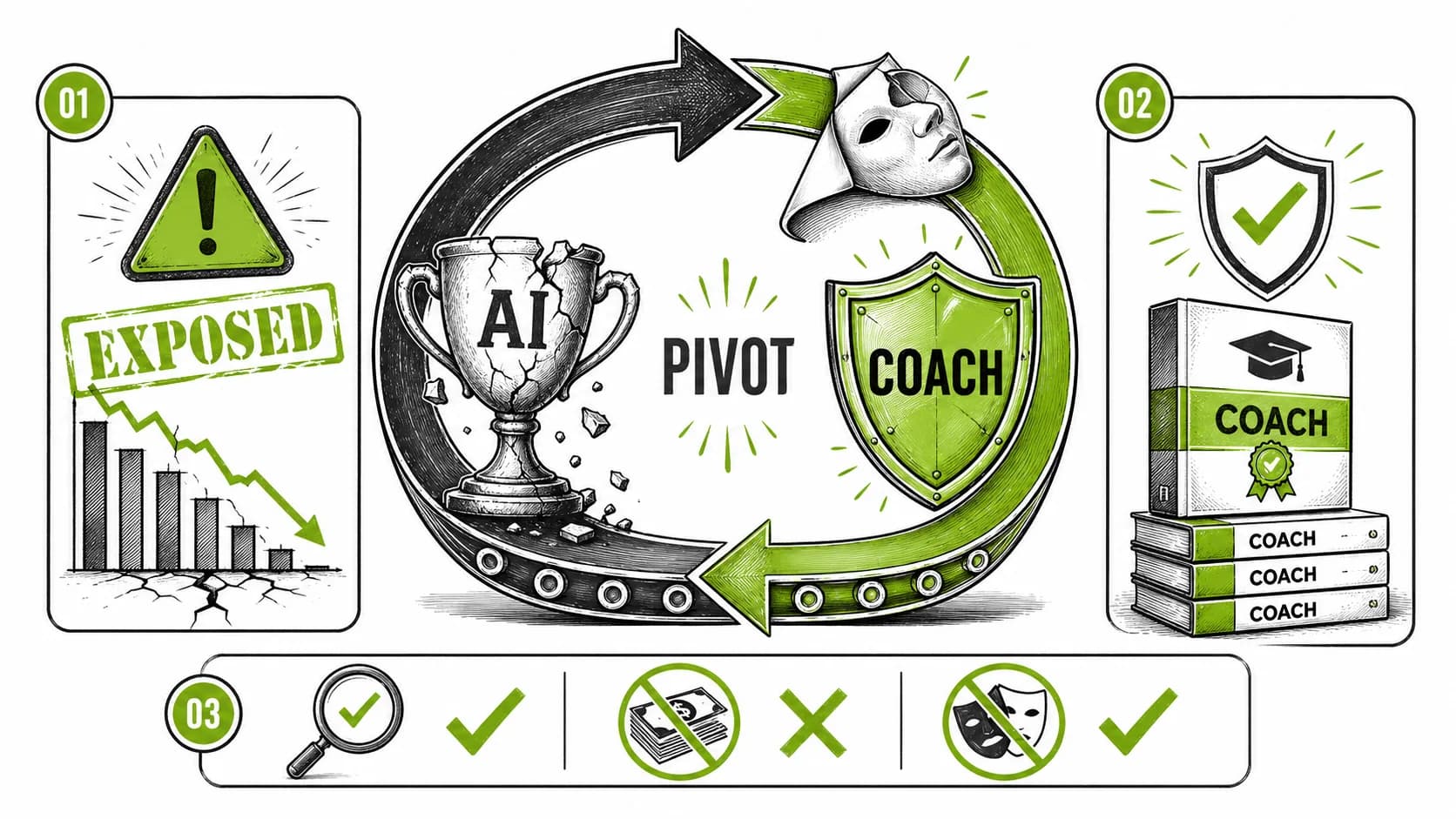 The 'AI-Powered' Founder's 'Authentic' Rebrand: How 2026's Exposed Gurus Are Pivoting to 'Scam Coaching'