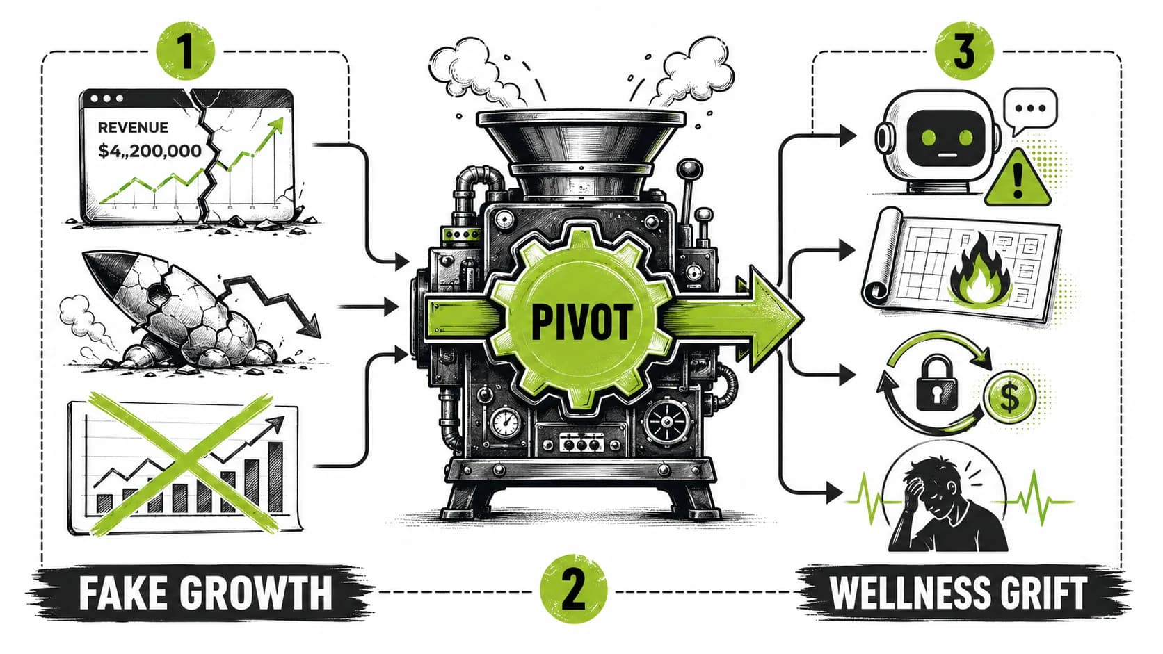 The 'AI-Powered' Founder's 'Mental Health' Pivot: How 2026's Exposed Gurus Are Selling Therapy Bots and Burnout Blueprints