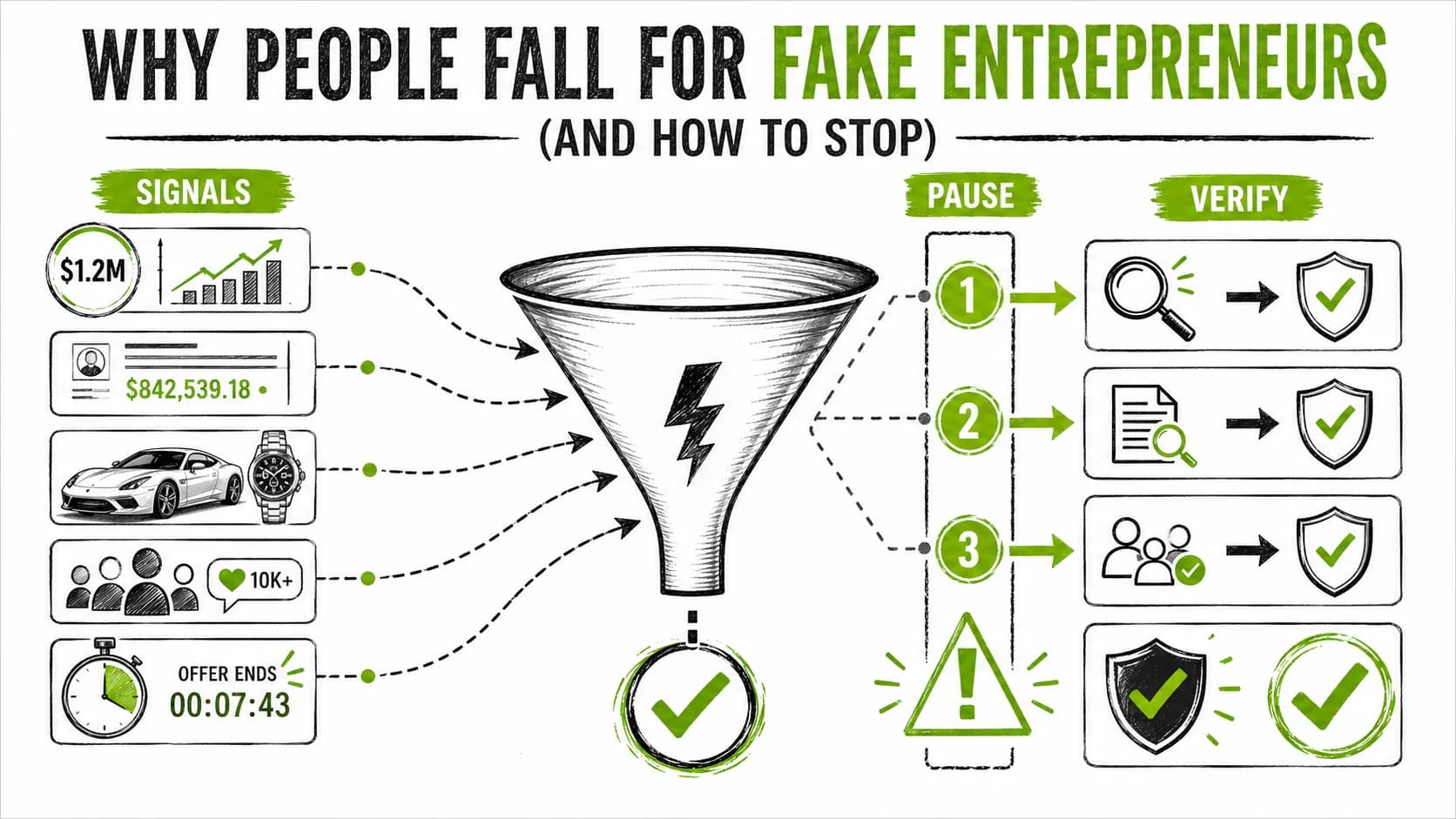 Why People Fall for Fake Entrepreneurs (And How to Stop)