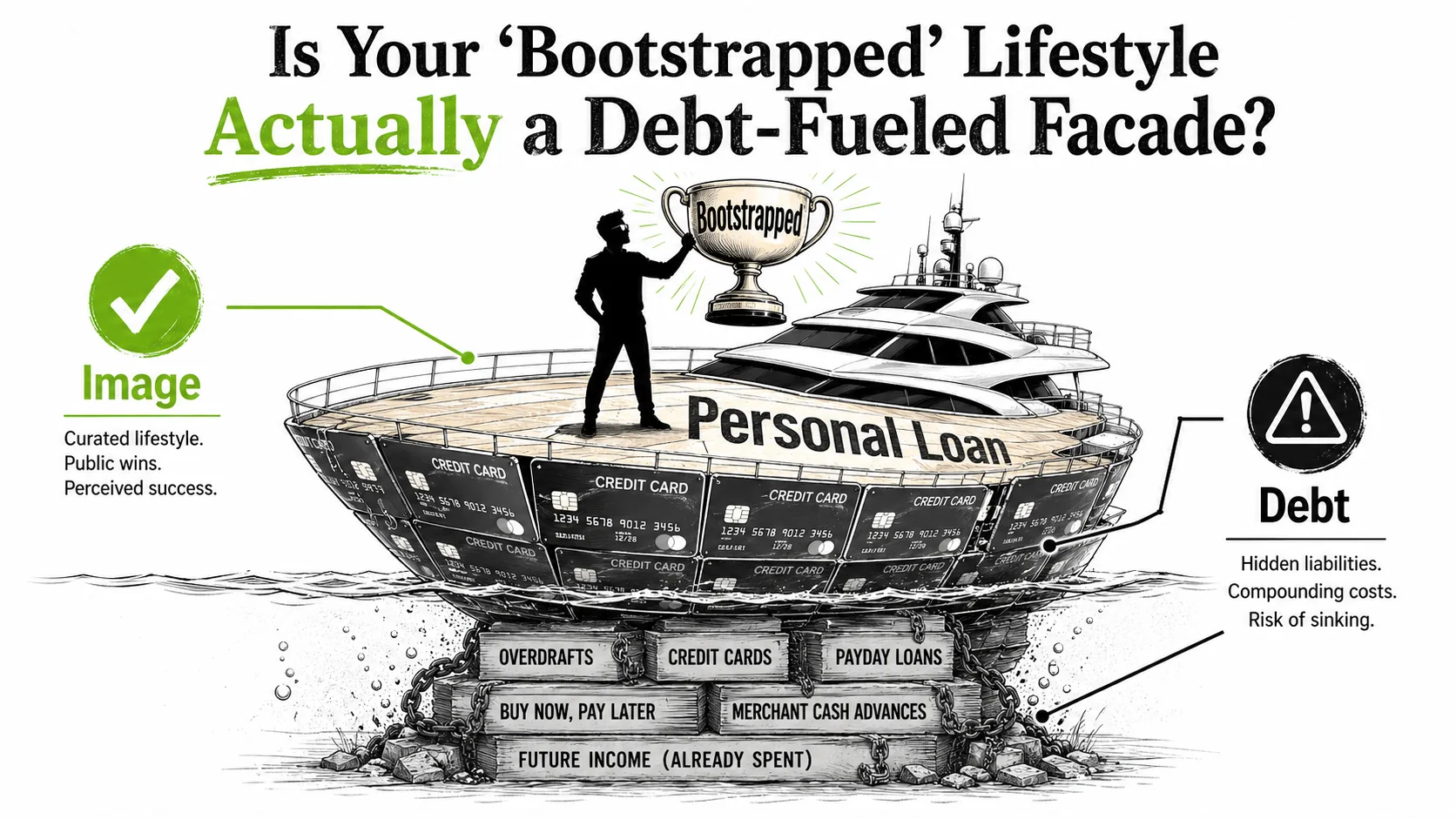 Is Your 'Bootstrapped' Lifestyle Actually a Debt-Fueled Facade?