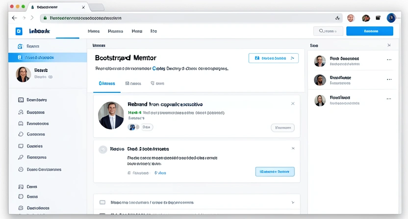 Screenshot of a LinkedIn profile showing a headline transition: 