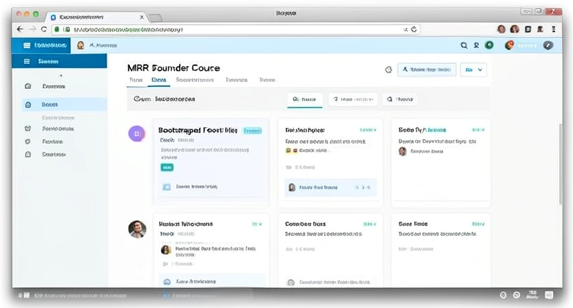 Screenshot of a fake revenue dashboard on a guru’s sales page. The 