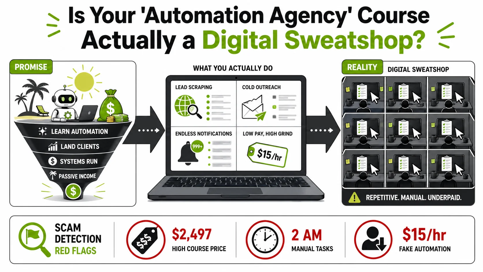 Is Your 'Automation Agency' Course Actually a Digital Sweatshop?