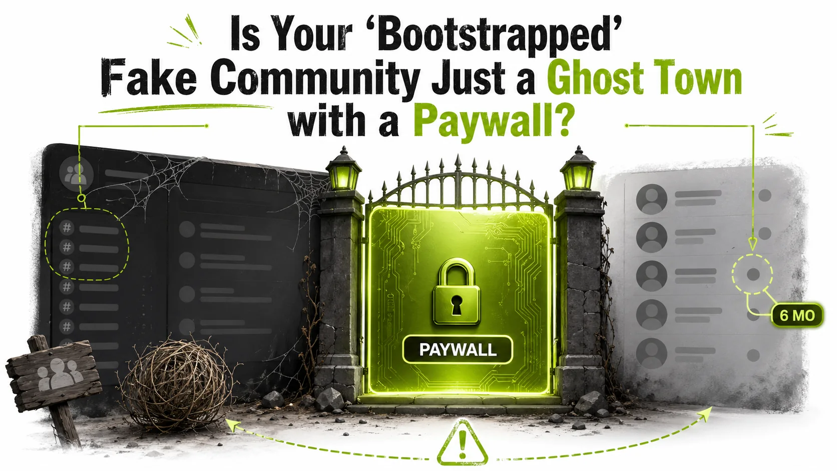 Is Your 'Bootstrapped' Fake Community Just a Ghost Town with a Paywall?