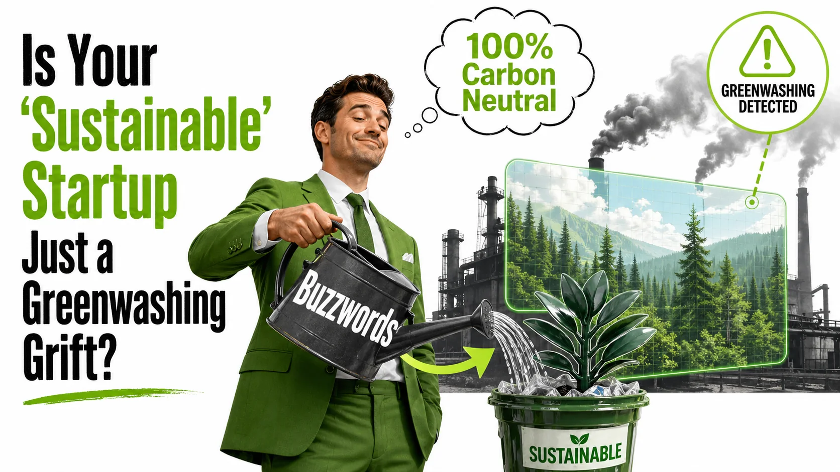 Is Your 'Sustainable' Startup Just a Greenwashing Grift?